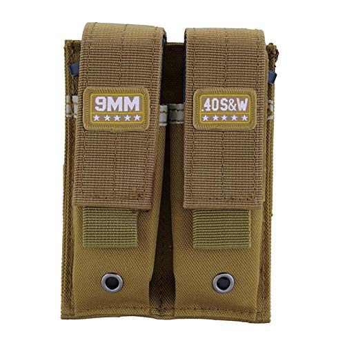 Raiseek Molle Double Pistol Mag Pouch Single and Double Stack Magazine Holster