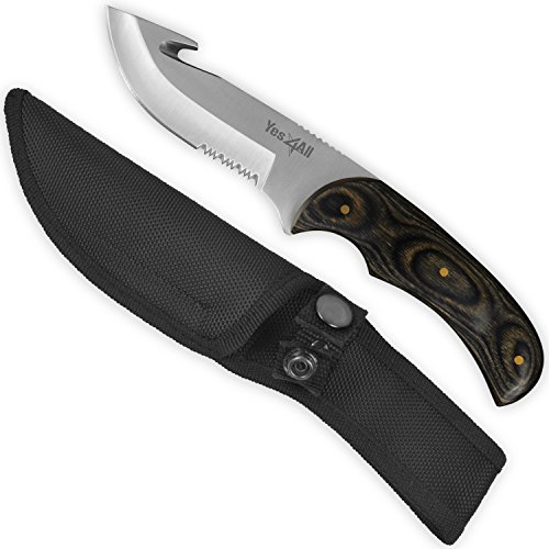 Yes4All Hunting Survival Fixed Blade Knife/Tactical Knife with Sheath – Full Tang Camping Knife Set – Hunting Dagger Knife/Tactical Dagger