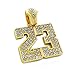 Gold & Iced Out Number 23 Pendant Hip Hop Necklace Jordan