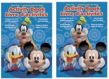 4 Mickey Mouse Party Favor Coloring & Activity Books by FavorCity