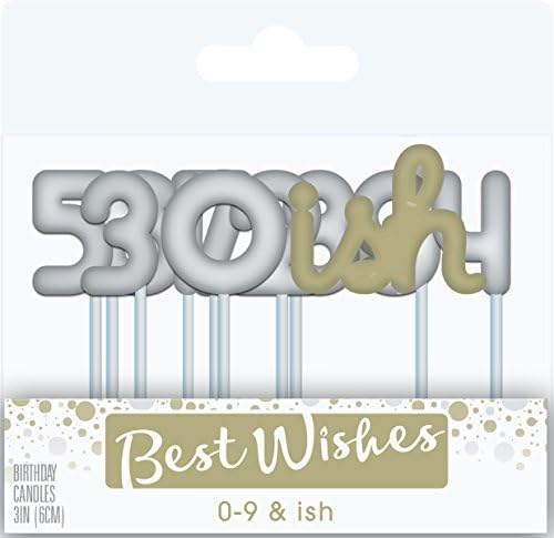 Best Wishes Premium by Cake Mate Candles 11/Pkg-0-9, Ish