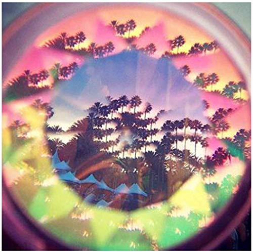 DLOnline Round Kaleidoscope Glasses,Rainbow Prism Sunglasses for Party Rave Festival Disco Dancing with Glasses Cloth,Glasses Bag and Box (Black Spectacle-Frame) - Thumbnail 6