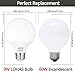 LOHAS G25 Globe LED Bulb 9W, Vanity Makeup Light Bulbs 60W Equivalent, LED G25 Warm White 2700K, E26 Medium Base LED Lamp, Not Dimmable, 810LM Decorative LED Vanity Lights for Home(3 Pack)