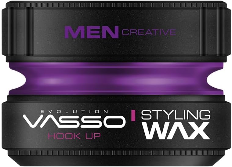 Vasso Hook Up Water Based Gel Wax Styling Purple Hair Wax for Men & Women