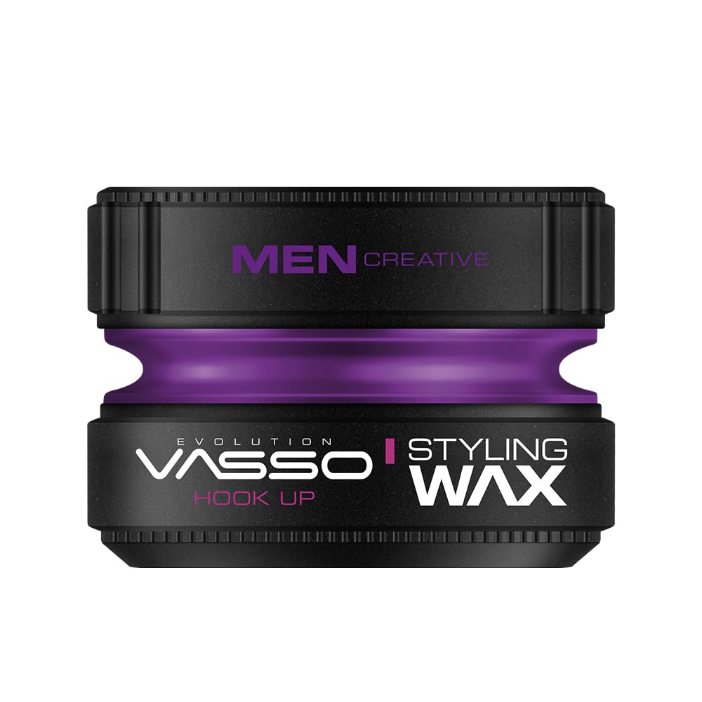 Vasso Hair Styling Wax Hook Up Water Based Gel Wax, Purple