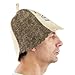 PLESIU Eden Ukraine Wool Sauna Hat Embroidered in Russian JIT Horosho