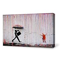 Canvas Wall Art Banksy Canvas Prints Home Artwork Decoration for Living Room,Bedroom - 12x18 inches