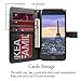 iPhone 6 Wallet Case for Women Detachable Black/ iPhone 6 Detachable Zipper Wallet Purse with Card holder Strap Magnetic Slim Cover-Compatible for iPhone 6/6S 4.7 Inch Version-Weforever