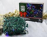Stay Off the Roof Super Bright LED Christmas Net Lights Set - Multicolored - 150-Piece 6 ft x 4 ft Lighted Length, Connect up to 18 Sets - Holiday Pack