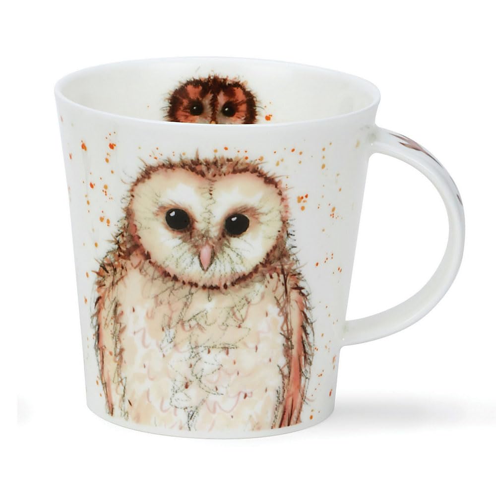 Dunoon Cairngorm 0.48L Owl Mug Over What A Hoot (Brown)