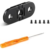 HSU Replacement Folding Fingers for GoPro Hero 12/11/10/9/8 Black Max | Replacement Adapter Mount with 1/4 Tripod Connector Port for Housing Handle Monopod Mount