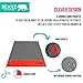 BEARZ Outdoor Pocket Blanket - Beach Blanket Waterproof Sandproof, Picnic Blankets Waterproof Foldable, Lightweight & Compact for Hiking, Camping, Travel, Festival Accessories (Red)
