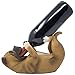 Decorative Drinking Boxer Dog Wine Bottle Holder Statue Display Stand Countertop Rack Table Centerpiece for Home Bar or Kitchen Counter Décor As Whimsical Gifts for Pet Lovers