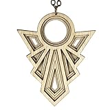 STUNNER | art deco wood necklace