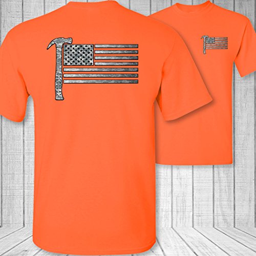 Men's American Flag Roofer Shirt - Thumbnail 7