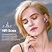 GRC True Wireless Bluetooth Earbuds in-Ear Stereo Bluetooth 5.0 Headphones Wireless Earphones, 42H Playtime 3D Stereo Sound Wireless Headphones, Built-in Microphone,Deep Bass with Charging casethumb 2
