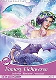Fantasy Lichtwesen (Wandkalender 2019 DIN A4 hoch): Bezaubernde Kunstwerke für Fantasy Freunde (Mon by 
