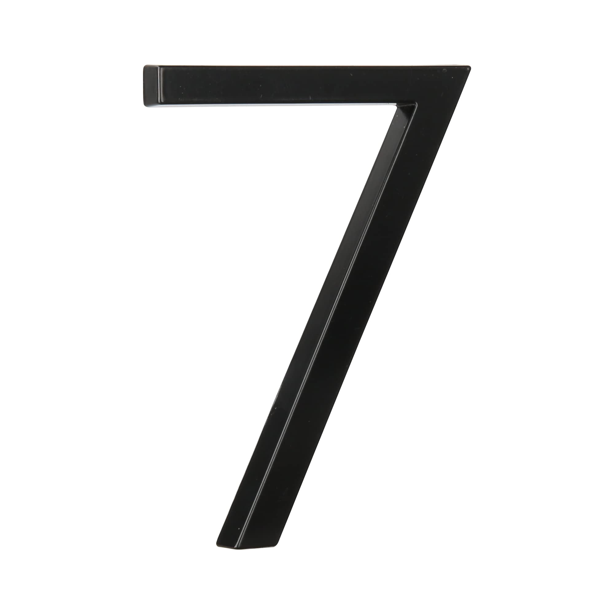 HASWARE 5" Floating House Number for Outside, Zinc Alloy Modern Outdoor Address Sign for Yard Street and Mailbox, Address Numbers and Letters for House (7, Black)
