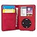 Snugg iPod Classic Case Leather Flip Case [Card Slots] Executive Apple iPod Classic Wallet Case Cover and Stand Red - Legacy Series