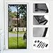 Magnetic Screen Door Curtains Durable Fiberglass Mesh Full Frame Screens with Velcro and Easy to Install Fit Doors Size Up to 30