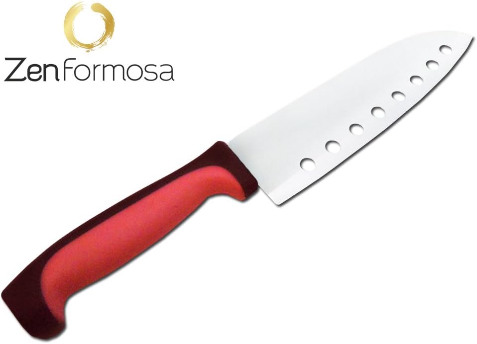 Zen Formosa Best quality Non-sticky Sushi Knife; A perfect Japan design air hollow blade sushi knife (11.0 inches)