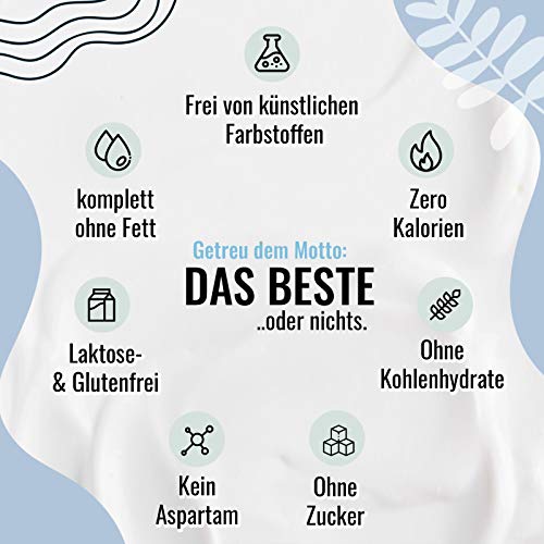 Flavour Drops Zuckerfrei 50ml mit Dosierpipette - Flavor Drops Lebensmittelaroma - Flavor Drops Zuckerfrei für Magerquark, Porridge uvm - von Gym Nutrition - Vanille Geschmack – Bild 6