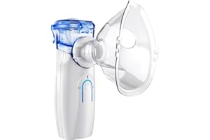 Meowyn Ultrasonic Mesh Nebulizer Machine for Adults and Kids, Portable Nebulizer with 2 Adjustable Modes, Efficient Atomization, Fine Mist, Less Residues, Super Quiet Handheld Nebulizer for Daily Use