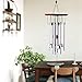 punada Premium Wind Chimes Outdoor, 22” Amazing Grace Wind Chimes for Outdoor Indoor Patio Garden Balcony, Beautiful Outdoor Decor (Silver)