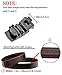 QISHI YUHUA Men's Solid Buckle Automatic Ratchet Leather Belt Buckle,kt110