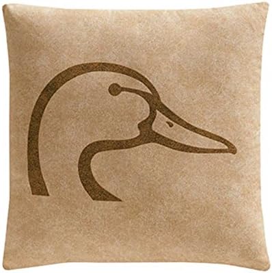Kimlor Ducks Unlimited Square Logo Pillow (Tan)