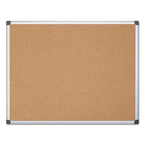MasterVision CA271170 Value Cork Bulletin Board with Aluminum Frame 48 x 72 Natural - Thumbnail 2
