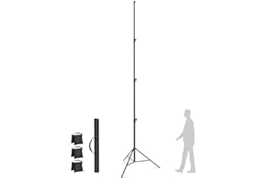 16.4' Heavy Duty Extreme Tall Video Camera Sports Tripod Stand, Sdfghj 16.4ft/500cm Sky High Tripod Light Stand with 1/4"& 3/