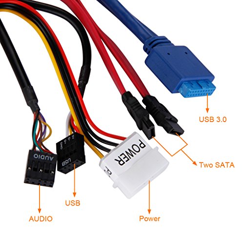 Fayleeko-525-Media-Dashboard-Muiti-funtion-Card-Reader-USB-20-USB30-20Pin-e-SATA-SATA-Front-Panel