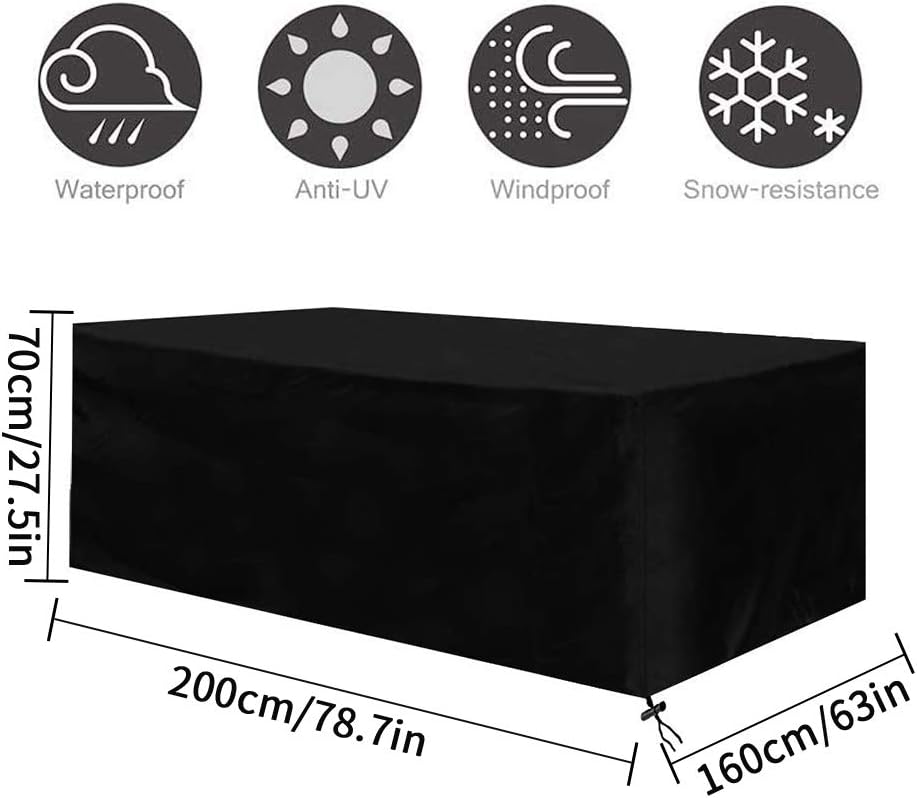 Osarke Outdoor Patio Furniture Covers Outdoor Sectional Furniture Set Covers Table Chair Sofa Winter Covers UV Resistant Waterproof Snow Resistant for Square Dining Tables : Garden & Outdoor