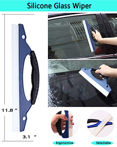 Meago Car Duster Exterior, Ultimate Car Cleaning Kit Lint Free with Long Extendable Handle for Motorcycle/Truck/ATV/UTV(7 Pack)