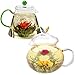 Jasmine Flowering Teas – Fairy Lily and Eternal Love Blooming Tea Flowers – Hand-Tied Flowering Tea Balls - Each Tea Blossom Can Be Used Multiple Times (2-Pack)