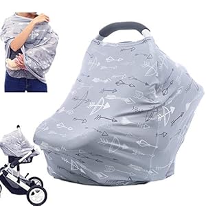 Breastfeeding Cover Carseat Canopy – Multi Use Car Seat Covers for Babies, Infant Stroller Cover, Baby Shower Gifts for…