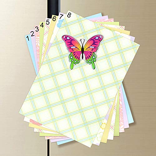 SUPCOOKI 6pcs Beautiful Glass Refrigerator Magnets Funny Fridge Stickers Magnet Fun Butterfly Home Decoration Funny for Office Cabinets Whiteboards Decorative Photo Abstract