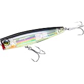 YO-Zuri 3D Inshore Popper Floating 70mm Salt Lure Color:Black Silver Chart