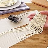 LoveQmall Kitchen Gadgets--Stainless Steel Mini Roller Household Manual Pasta Spaghetti Machines Multipurpose Noodle Roller Cutter Kitchen Cooking Tools (1)