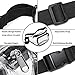 Clear Fanny Pack, BuyAgain Stadium Approved Waist Pack Durable Transparent PVC Cute Fanny Bag Purse With Adjustable Belt for Women Men, NFL Games, Concert, Travel, Events, Black