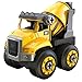 CAT Machine Maker Junior Operator Combo Hauler 4 in1 Easy Take-A-Part Play Build Combo Hauler, Service Truck, Cement Mixer or Recycle Truck