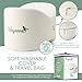 The Wayanna Collection Back Pain Relief Knee Pillow: Contoured Orthopedic Memory Foam Side Sleeper and Pregnancy Wedge Pillows for Sciatic Nerve Joint Leg and Lower Back Aches