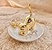 PUDDING CABIN Cat Ring Holder Dish for Jewelry - Trinket Dish for Ring Earrings Bracelet Tray