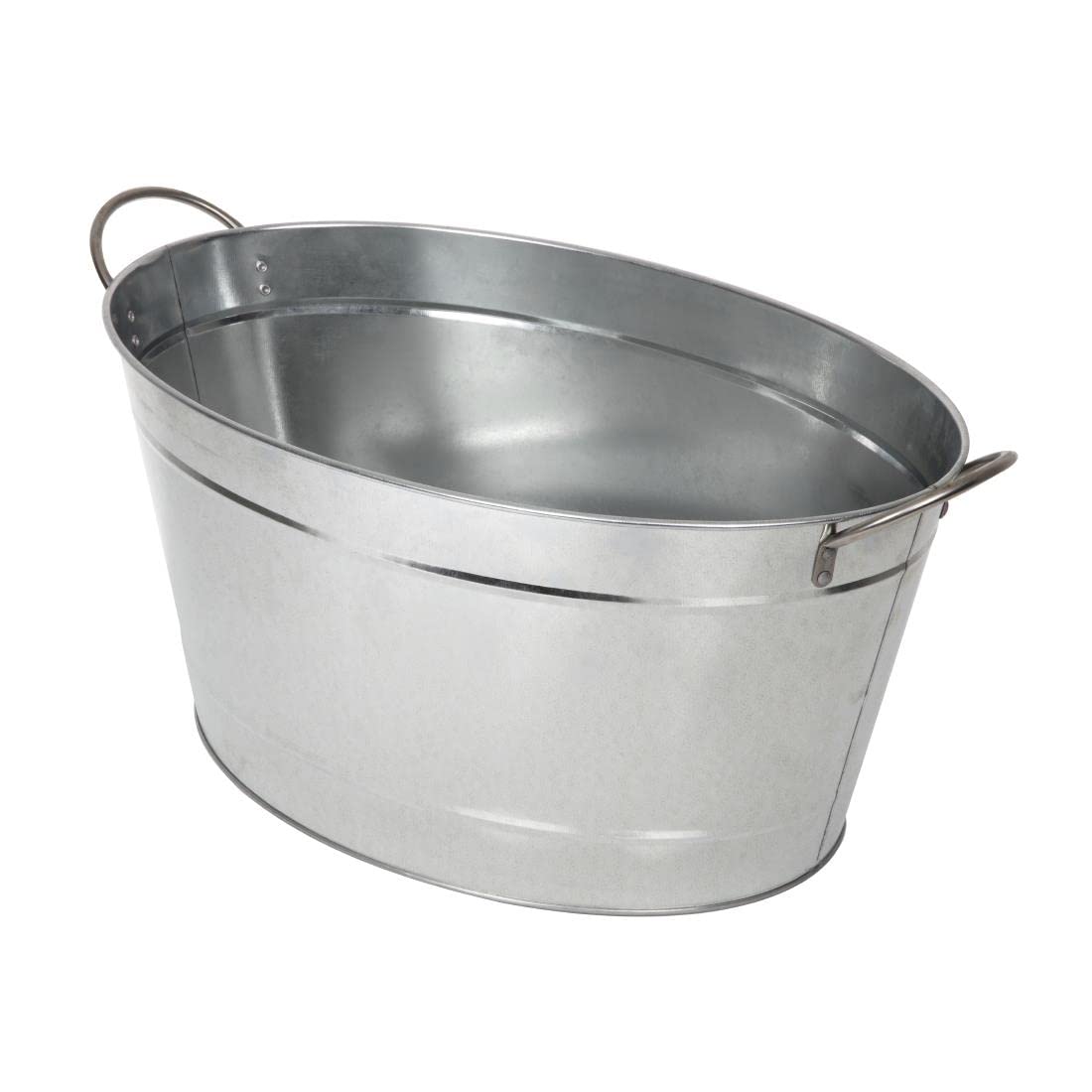 Beaumont Galvanised Steel Wine And Champagne Tub - Ice Cooler Bucket for Parties, Cold Drinks, Bars GK919