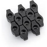 DuBois 5/16"-18 Wing Knobs 10 Pack, Clamping Knobs with Steel Insert for T Track Bolts, Thumb Screw Threaded Knobs for T Track Accessories, Feather Boards, Woodworking Jigs and Fixtures (51004)