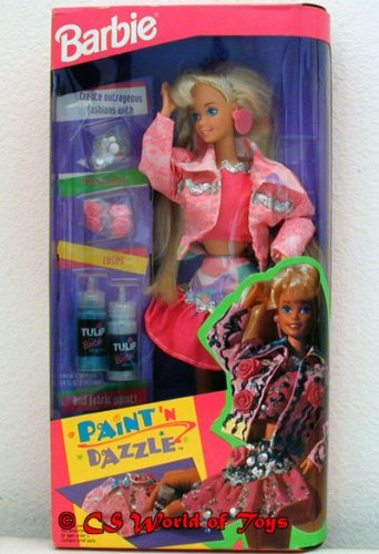 Barbie Paint 'N Dazzle Doll Set (Blonde 1993) Barbie Paint 'N Dazzle Doll Set (Blonde 1993)