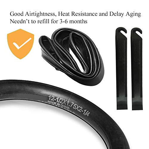 image for Jolik [2 Pack] 12.5'' x 1.75/2.15 Stroller Inner Tube, 2 Plastic Tire 