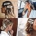 10 Pcs Hair Clips Pearl Hair Barrettes Fashion Geometric Acrylic Resin Alligator Hair Clips Hair Pins for Women Ladies Hair Accessories