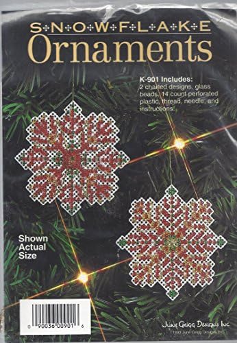 June Griggs Designs Beaded Snowflake Ornaments Kit K-901